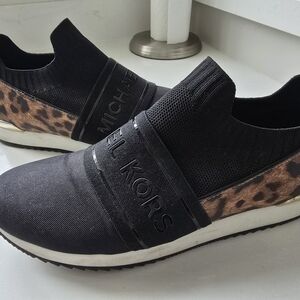 Michael Kors Black and Brown Women's Sneakers